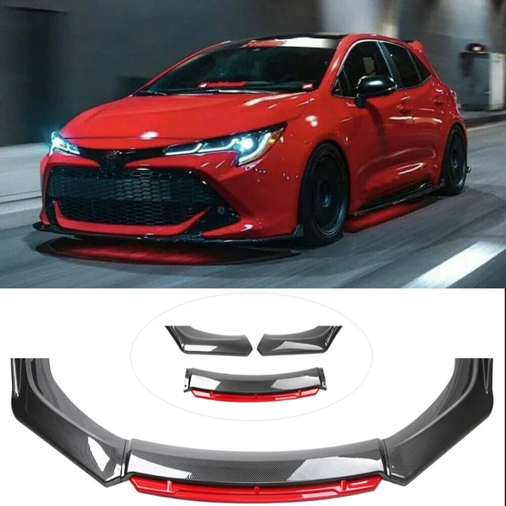 Front bumper Lip Auto Mento Spoiler Splitter Diffuser Body Kit Trim Spoiler Air Dam For Toyota Corolla Hatchback 1973- 2016