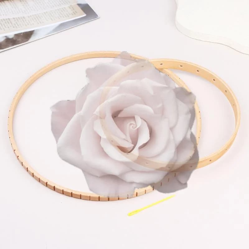 Popular Wooden Hoops DIY Weaving Tools Round Wooden Knitting Loom Handmade Wall Hangings Crafts Home Garden Wall Decoration