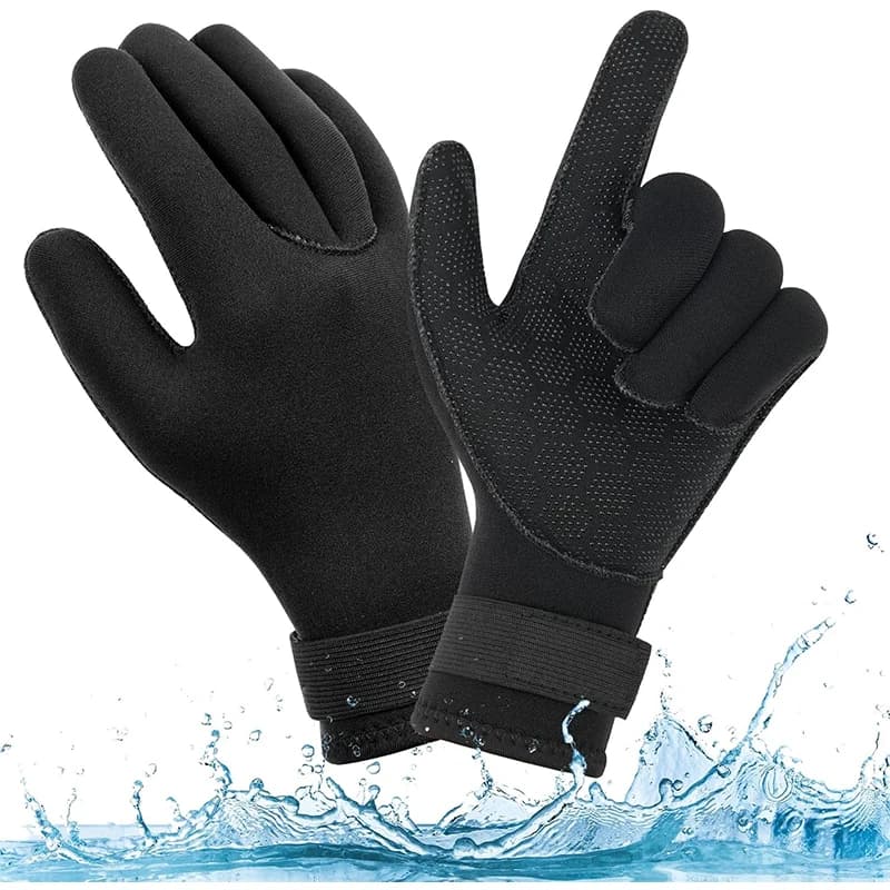 Neoprene 3mm Women's Underwear Gloves Men's Swimwear Anti-slip Surf Gloves with Adjustable Wrist Strap for Diving Snorkel