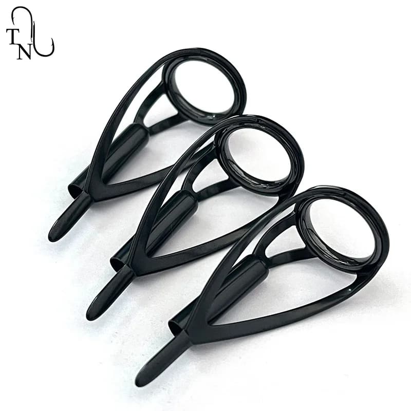 TN100 5PCS BCRLST Guide punta da pesca Costruzione guide canna da pesca Anello Kit di riparazione acqua salata per accessori di ricambio per la pesca