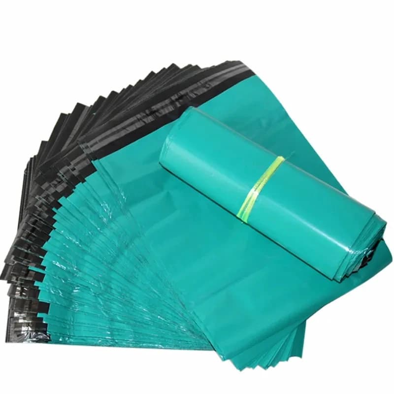 50 Pz/Pack Corriere di Plastica Verde Bag Packing Bags Express Addensare Clothing Bags Postal Waterproof Envelope Self-sealing Bag