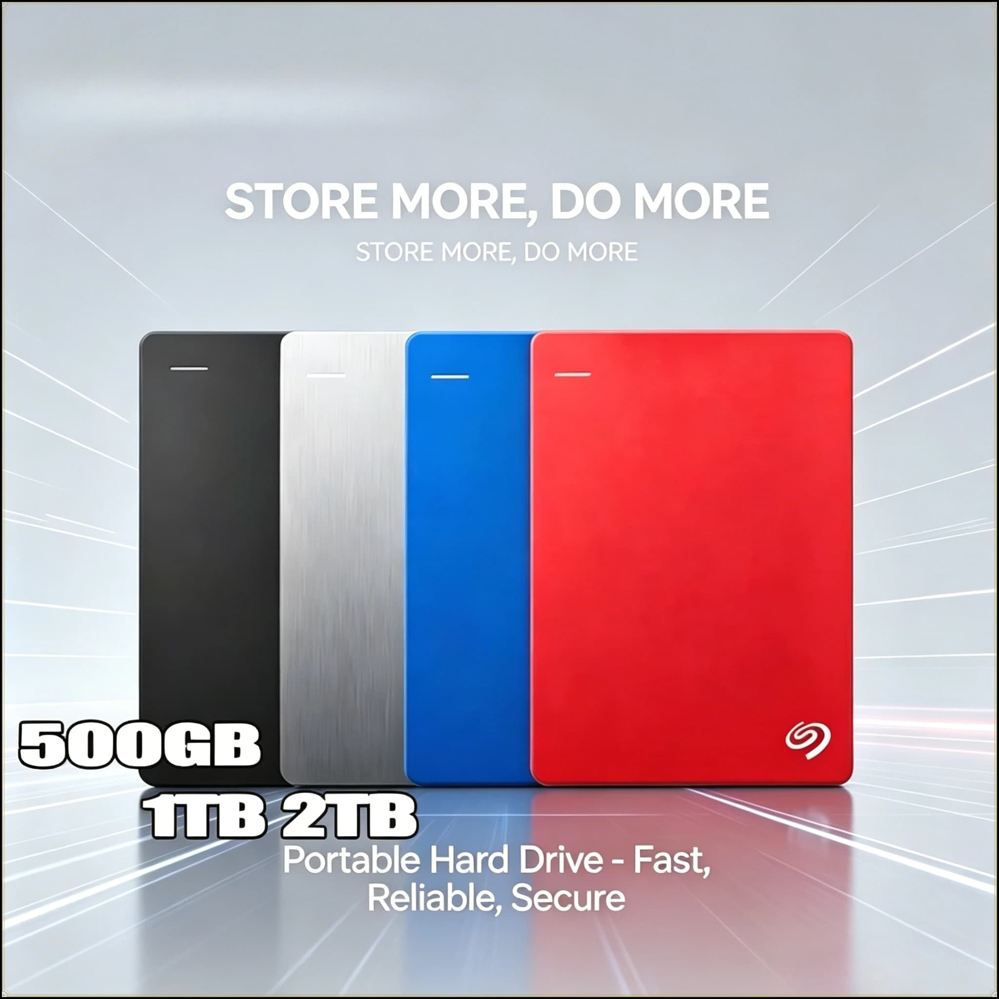 2026 Nuovo Disco Rigido Esterno Portatile Seagate Backup Plus Slim USB 3.0 DASKA HDD 2.5 Pollici per Archiviazione Dati Esterna