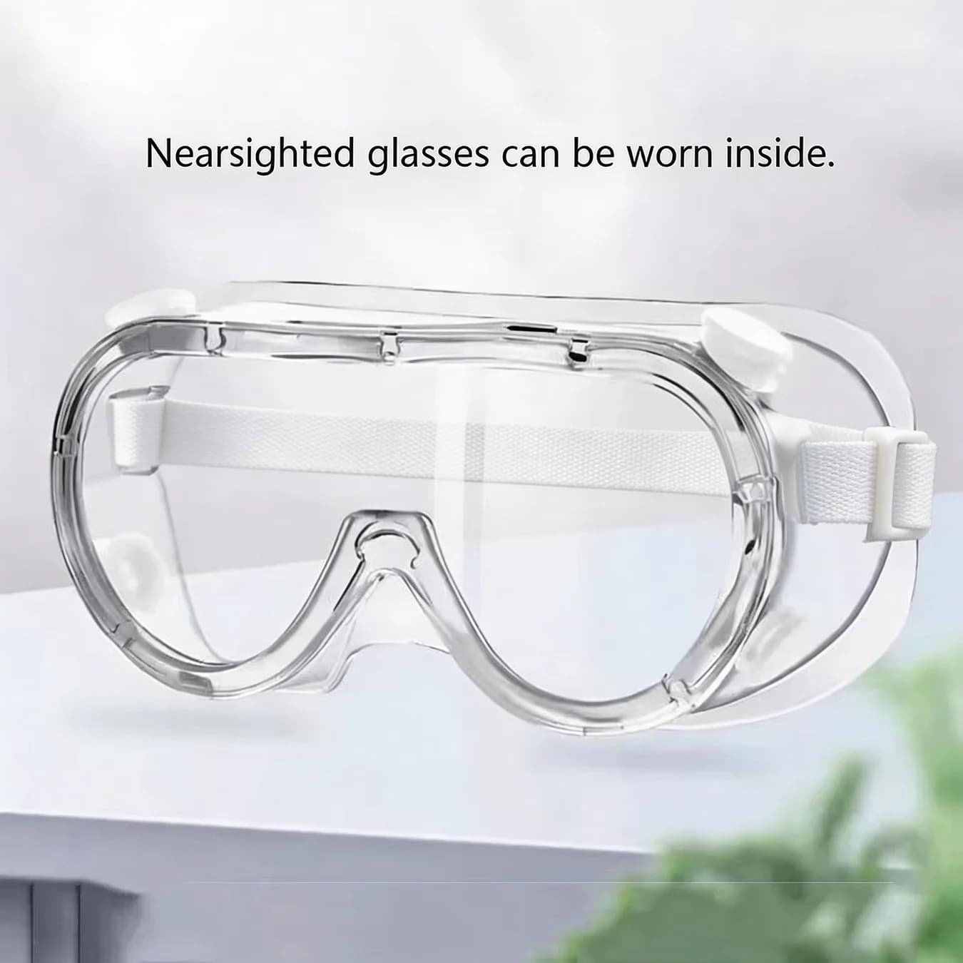 2/10 PC Safety glasses at work Waterproof protective glasses Anti-dust Anti-fog Anti-dust Anti-fog Laboratory protection Water park glasses