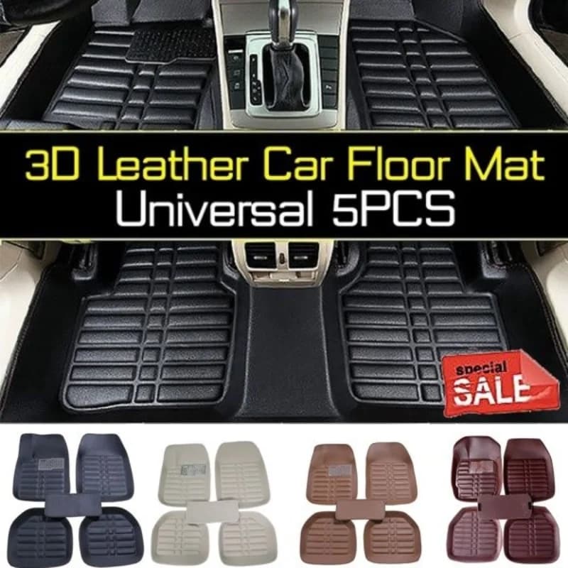 Universal Waterproof Auto Mat 1/5 pcs/Set Floor Auto s front and back resistant carpet for all seasons