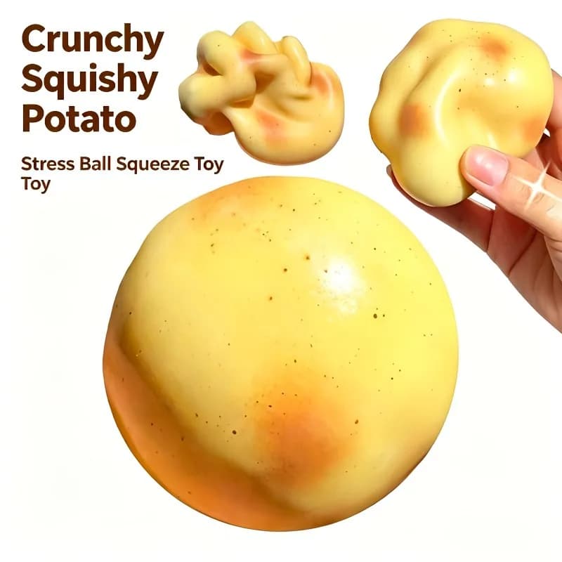 Sweet Potatoes and Soft Potatoes, Sensory Toys, Crunchy Sweet Potato Soft Clay Shoes, Adult ASMR Stuffed Handmade Round Blocks