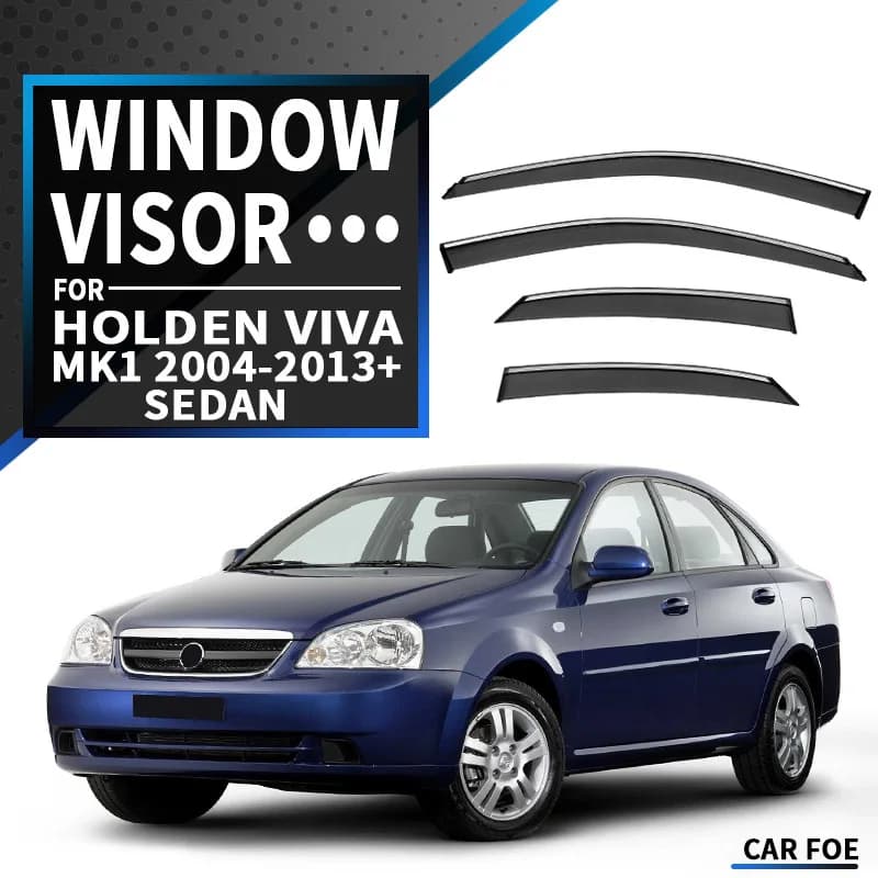Per Holden Viva Hatchback Sedan Wagon: Deflettori per Finestrini Auto, Tendine Parasole Antipioggia per Finestrini Laterali, Accessori Auto