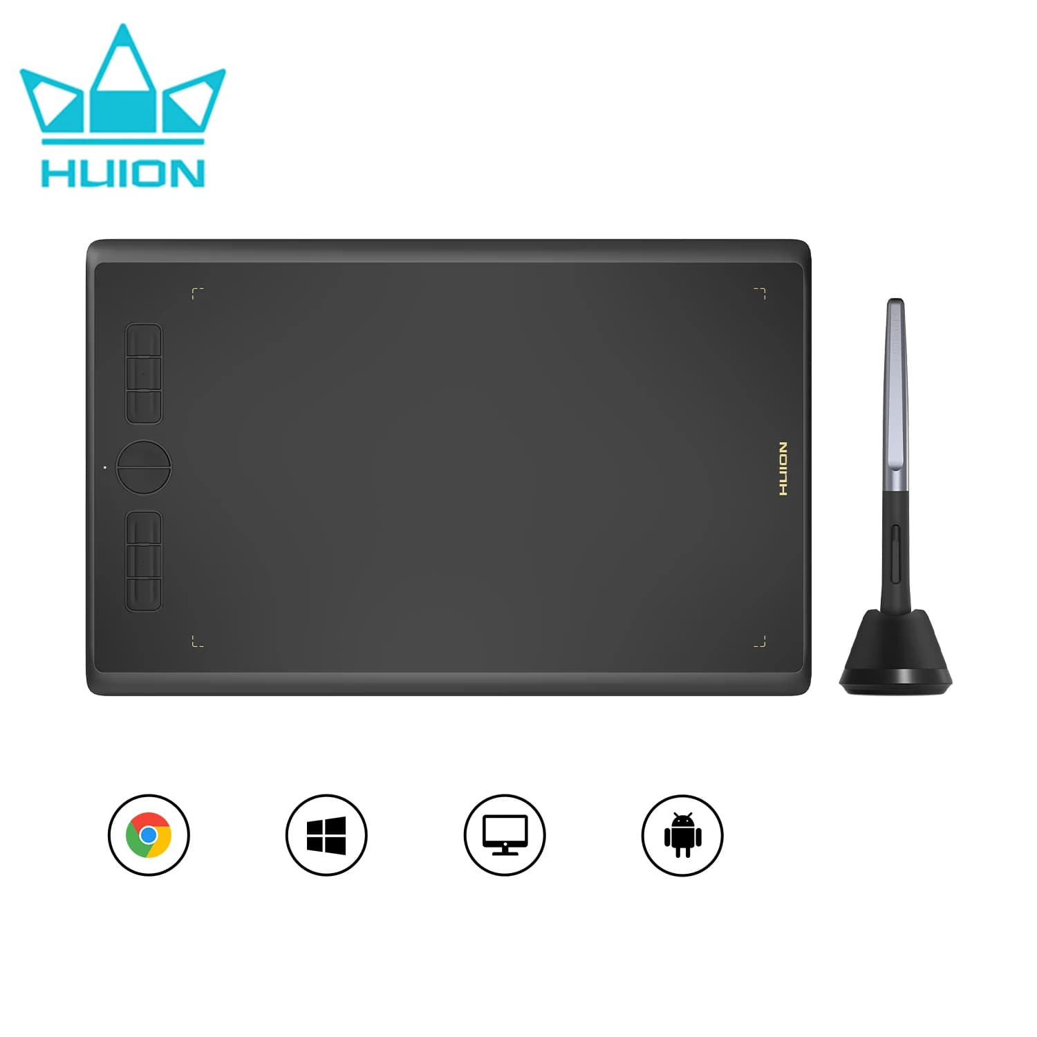 Tavolette Grafiche HUION H420X H580X H610X, Tablet Portatili con Penna per Disegno Digitale, Design e Animazione, Compatibili con Sistema Operativo Android
