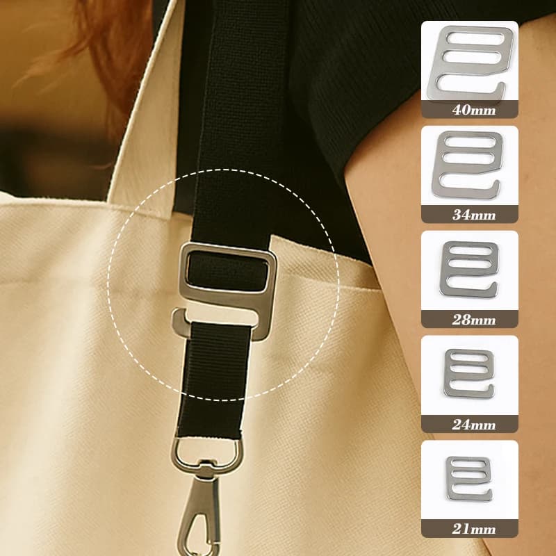 2/4/10Pcs 16-31mm Stainless Steel G Hook Buckle Bag Strap Tri-Glide Slider Clasp Dog Collar Hanger Fastener Hardware Accessories