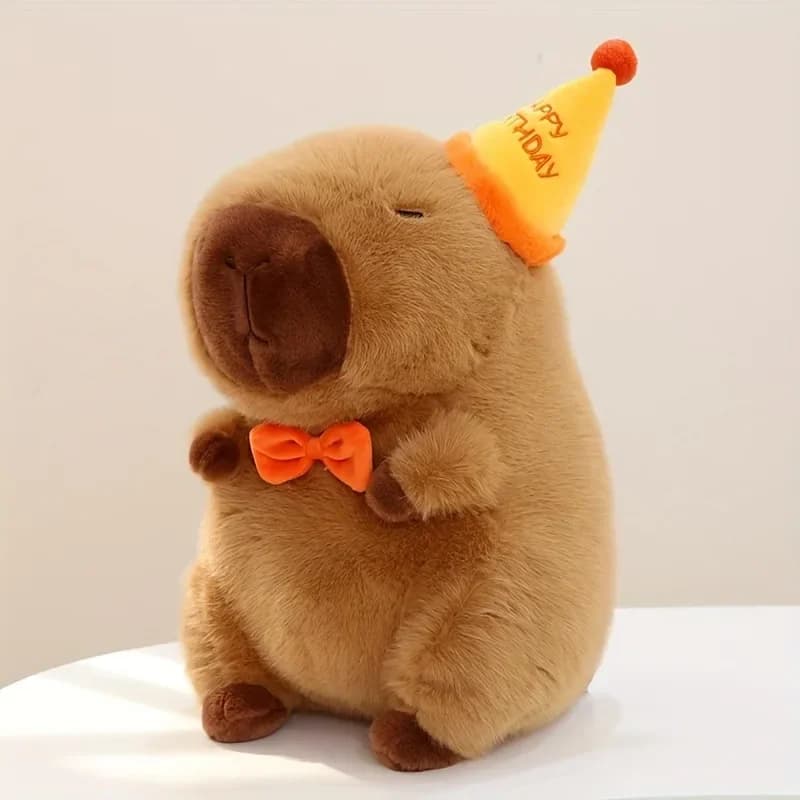 23 cm Capibara Peluche Simulazione Capibara Anime Fluffy Toy Bambola carina Animali di peluche Bambola morbida Peluche Regalo di Natale del Ringraziamento