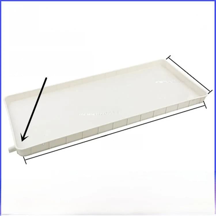 Rectangular tray in Plastic with Drainage, Bearing for Vase, Tray Collect Condense, Long Tray and Strait for Flower Trays