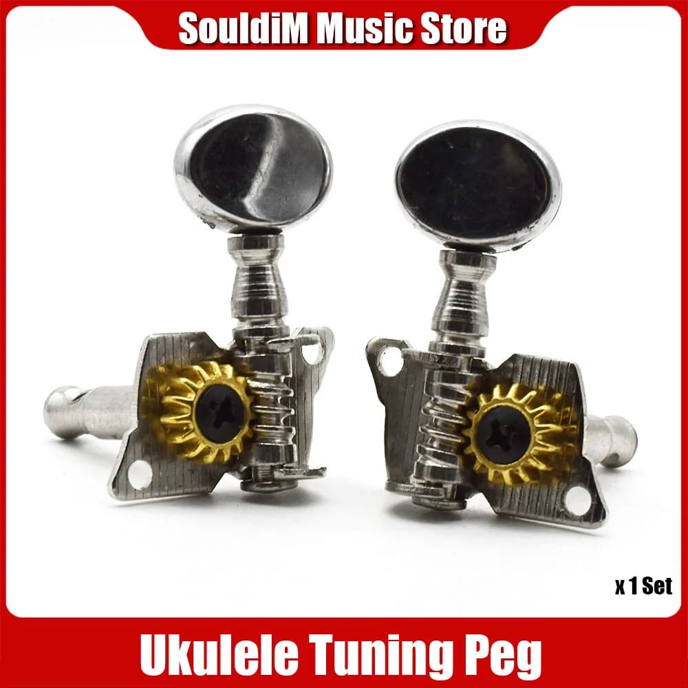 4 pz Ukulele Corda di Bloccaggio Tuning Peg Testa della Macchina UK Chitarra Peg Testa della Macchina per Mini Chitarra Ukulele