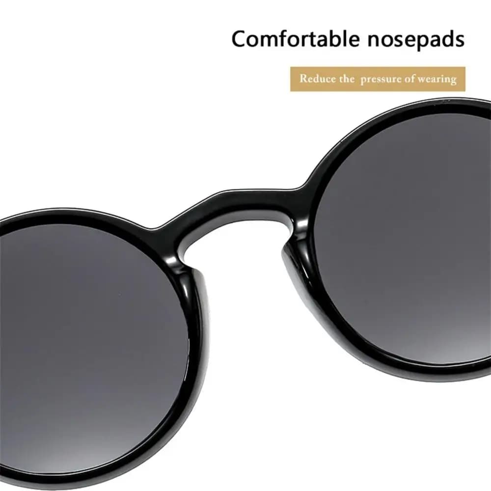 UV400 Round Vintage Eyewear For Fashion Week Summer Vacation Outdoor Activities