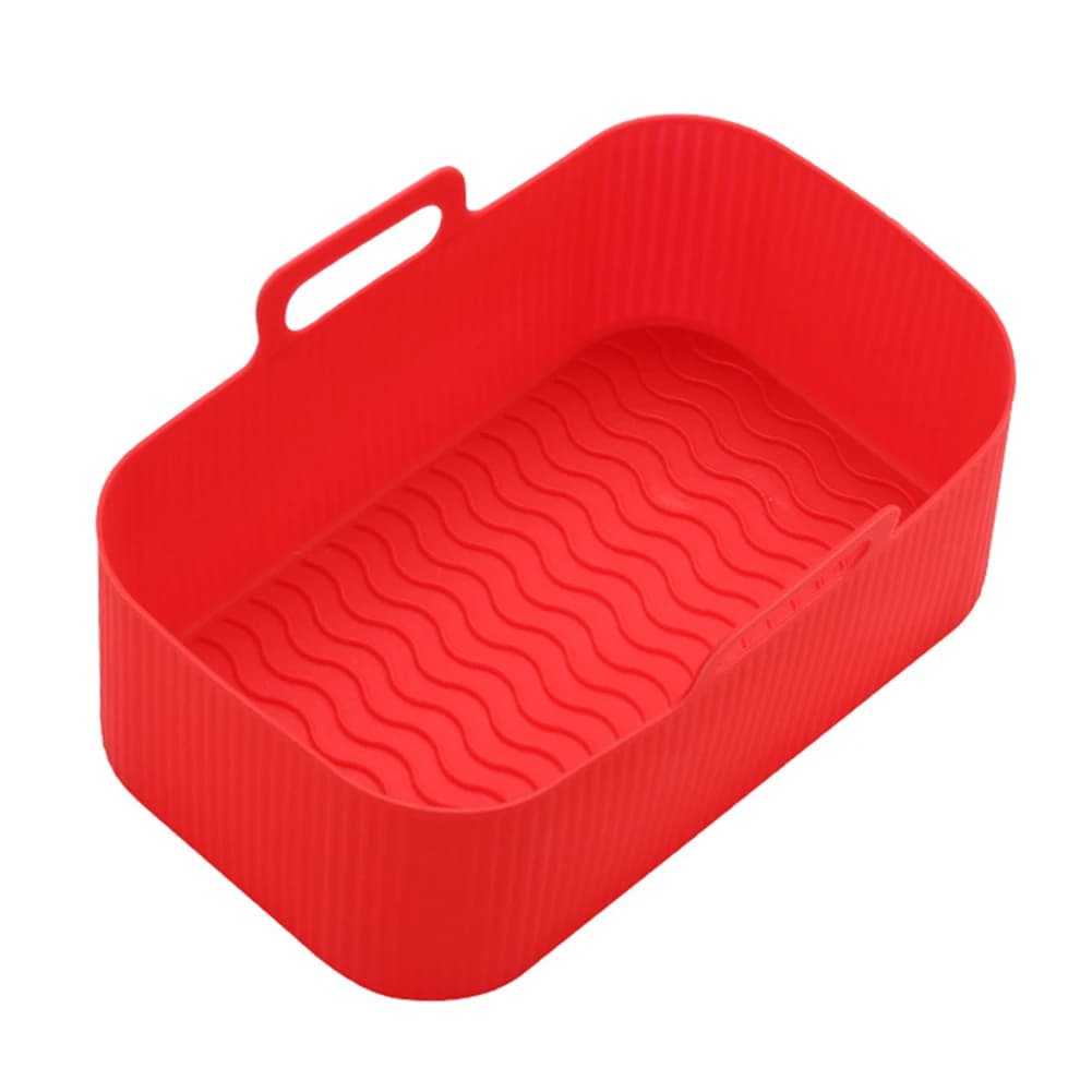 Rivestimenti in Silicone per Friggitrice ad Aria, Teglia Rettangolare Antiaderente per Friggitrice ad Aria, Accessori per Pentole