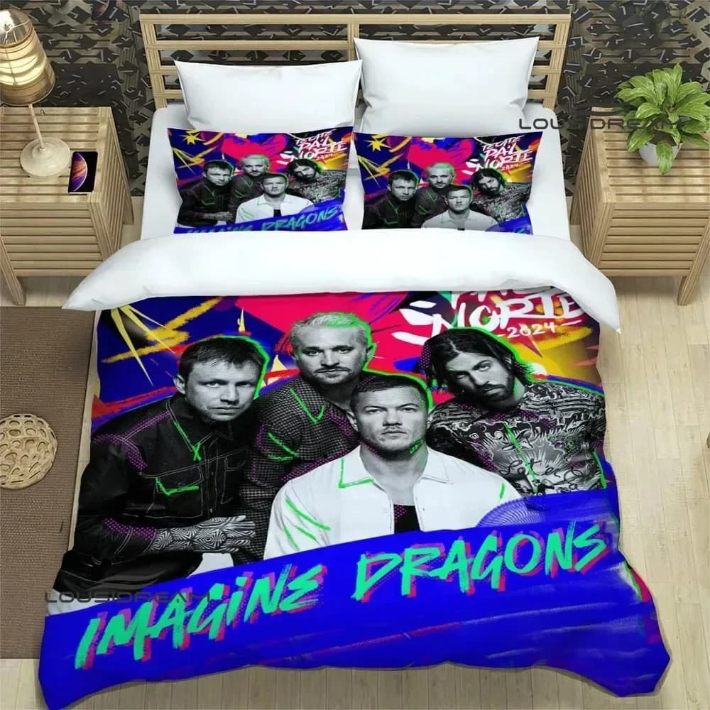 Rock Band Imagine Dragons Bedding Sets Exquisite Bed Supplies Set Duvet Cover Bed Comforter Set Bedding Set Luxury Birthday Gift