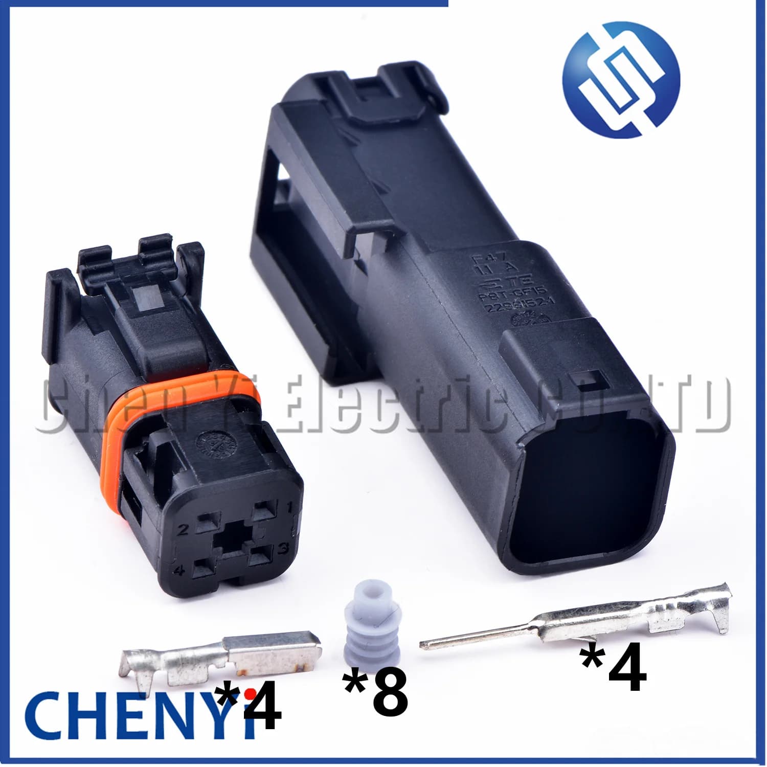 Connettore impermeabile per autoveicoli a 4 Pin spina per fotocamera con immagine inversa spina per maniglia della porta 2298159-1 2298160-1 2298152-1 2298153-1