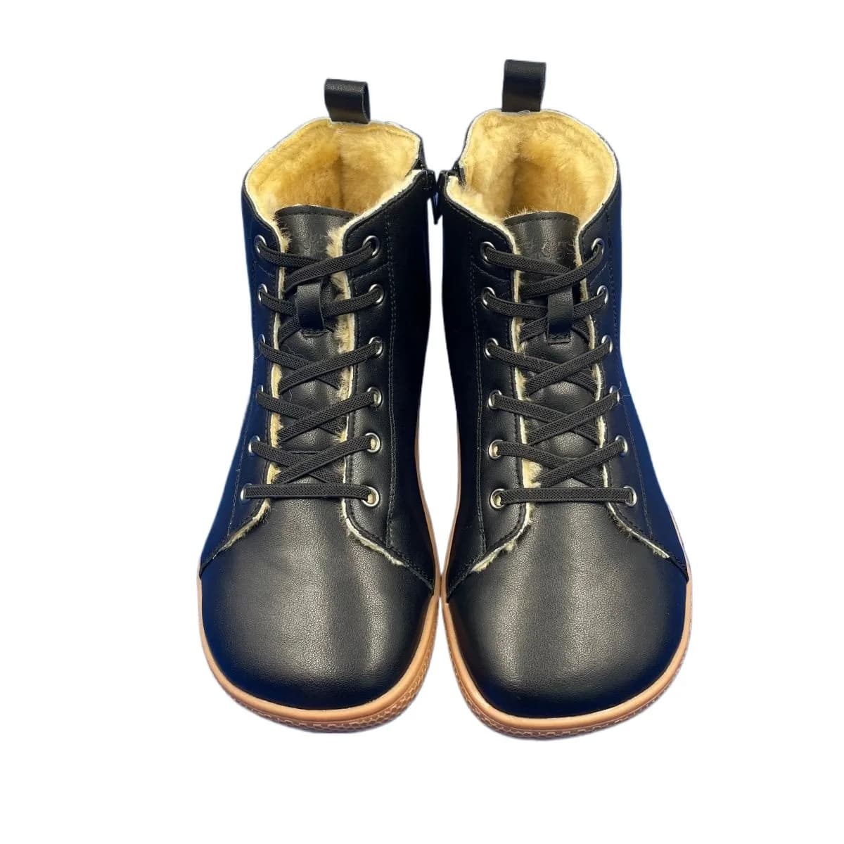 Tipsietoes Top Barefoot Genuine Leather Winter Boot With Real Natural Fur Linning And Insole Inside For Women Men Light Weight