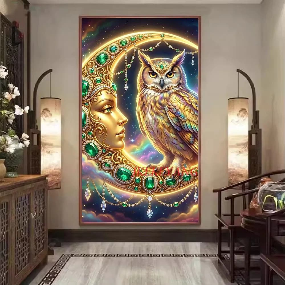 DIY Diamond Painting Owl Picture Cross Stitch Full Drills Diamond Mosaic New Collection Home Decor