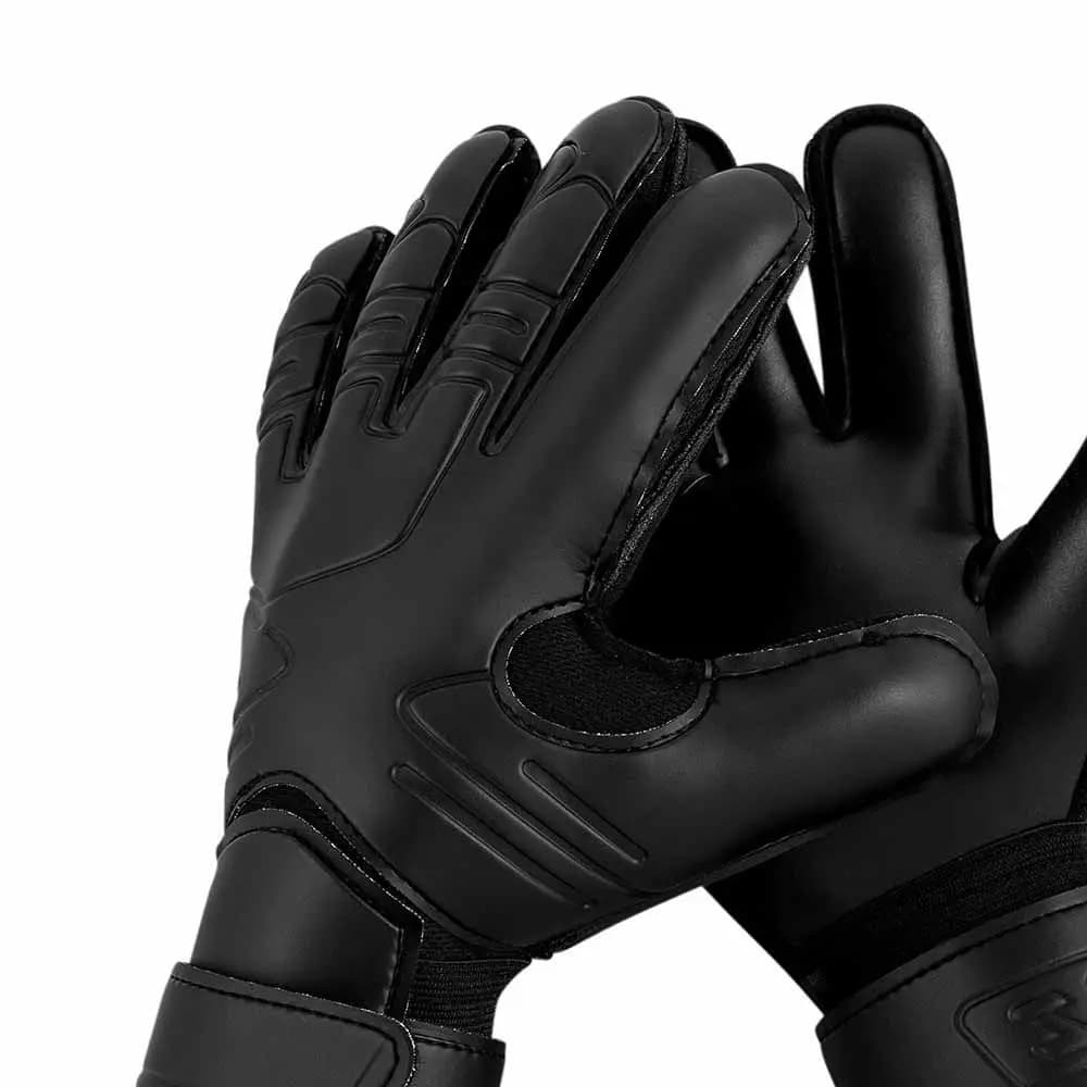 Finger Protection Goalie Gloves Wear-Resistant Durable Latex Soccer Gloves Thickened Black Football Goalkeeper Gloves