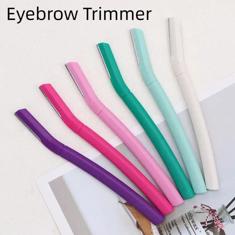 Eyebrow Trimmer Straight Handle Beard Grooming Durable Anti-slip Eye Brow Shaver Makeup Tool Beauty