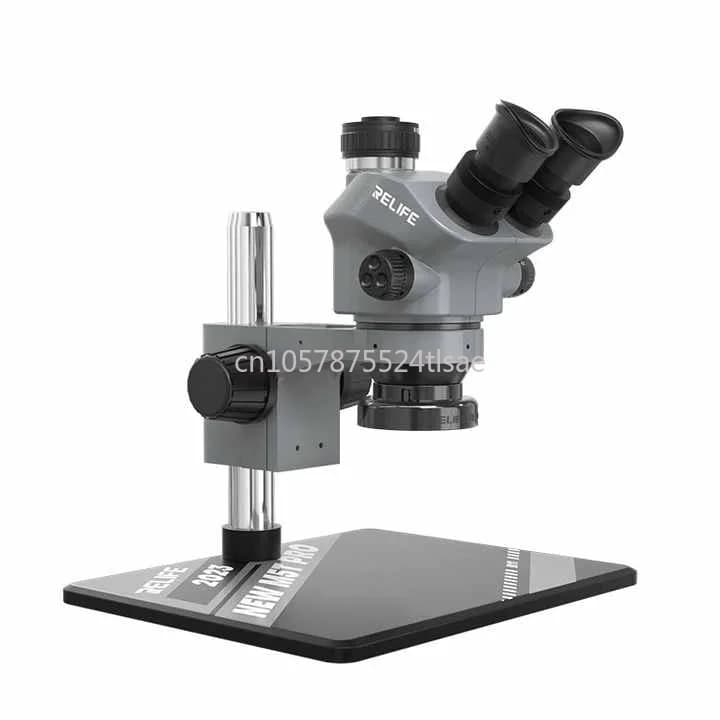 Microscopio trinoculare M5TPRO-B11 7-50x zoom continuo oculare grandangolare ad alta definizione rotazione di 360 gradi per riparazione PCB