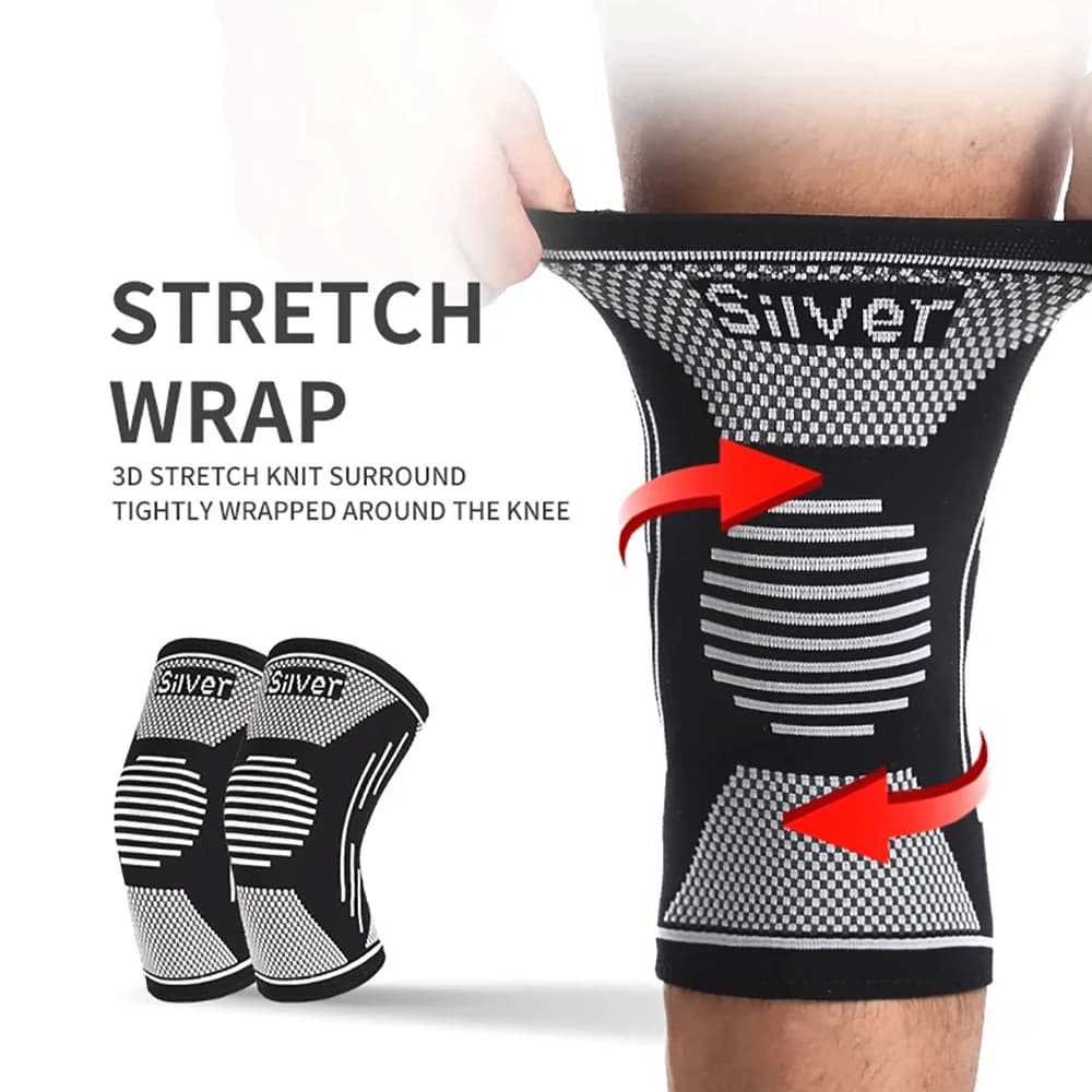 Manicotto di compressione per tutore per ginocchio per alleviare il dolore-Supporto per ACL, strappo di menisco, artrite - Corsa, palestra, sport e basket-uomo e donna
