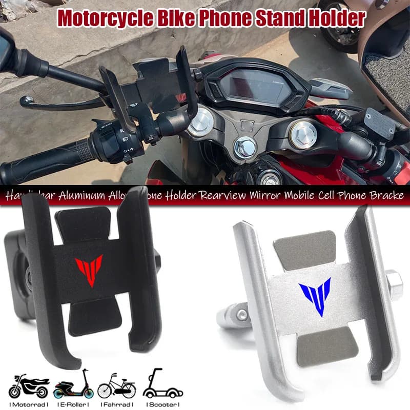 Supporto per Telefono Cellulare e GPS da Manubrio Moto 2025 per Yamaha MT 07 09 10 SP MT07 MT09 MT10 MT15 MT25 FZ09 FZ07