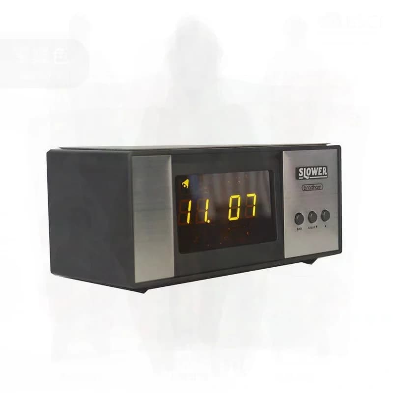 Retro Japanese Style LED Pendulum Clock Minimalist Page Flip Design with Light Small Desktop Mechanical Box Clock 24-Hour