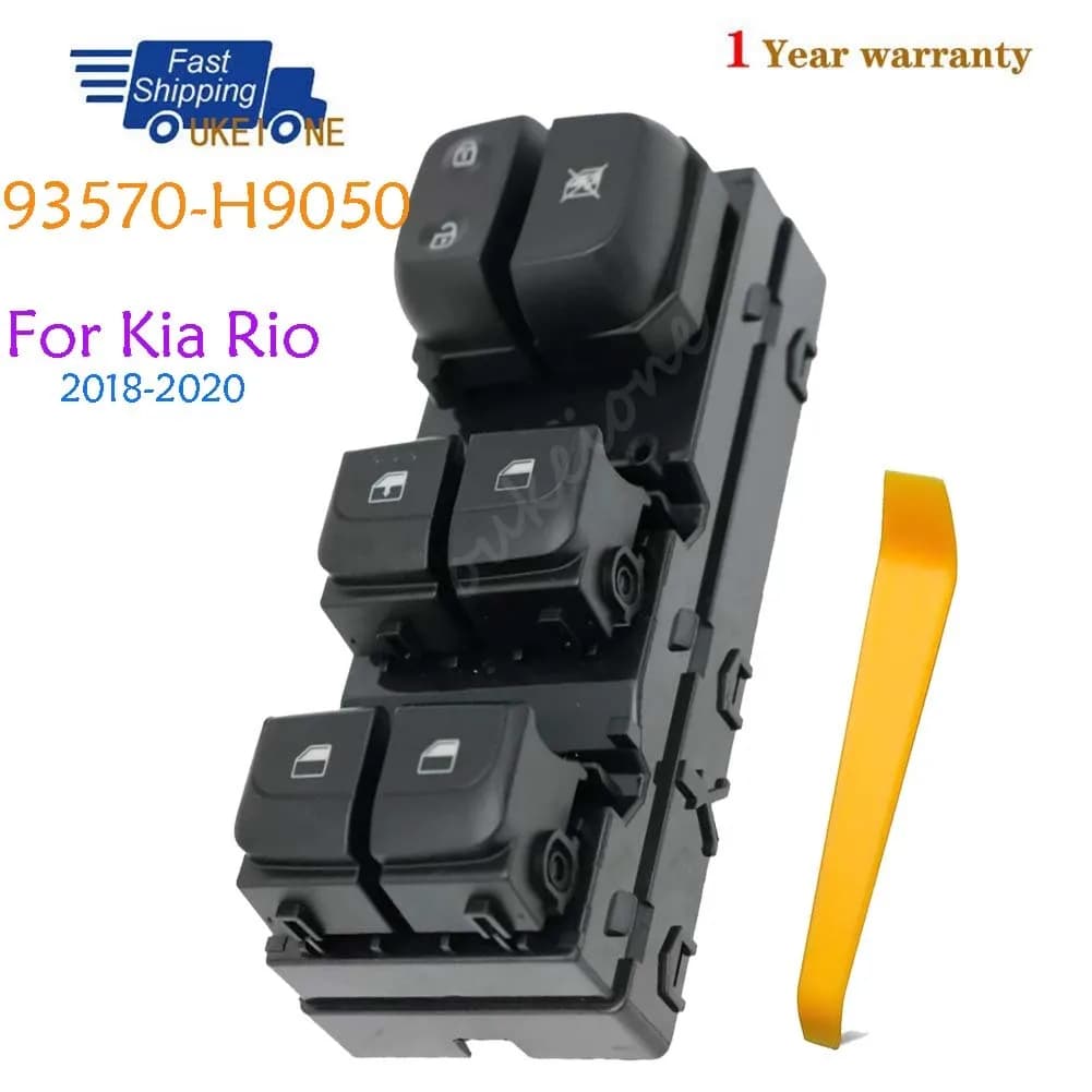 93570-H9050 Interruttore Alzacristallo Elettrico Anteriore Sinistro Lato Guida per Kia Rio 2018 2019 2020 - Accessori Auto