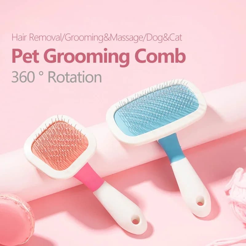 Pettine per animali domestici Spazzola per capelli Airbag girevole a 360 gradi Pettine per massaggio di bellezza Detergente per capelli Pettine per lo sposo Prodotti per animali Accessori per cani Forniture