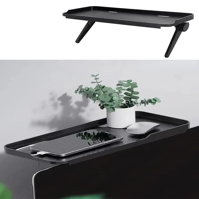 Adjustable Support for Monitor with shelf - Desktop Organizer Folding for Computer, TV Box, Router, Laptop, Home Office Supplies
