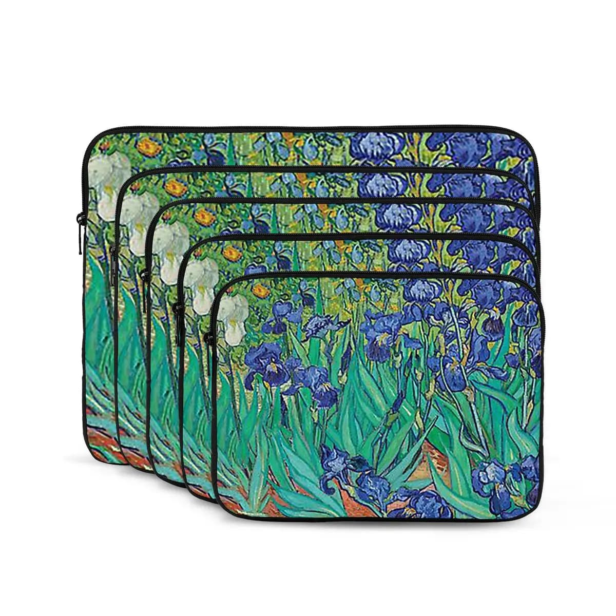 Irises By Vincent Van Gogh Custodia per laptop per notebook Custodia per notebook Custodia protettiva per tablet Custodia antiurto