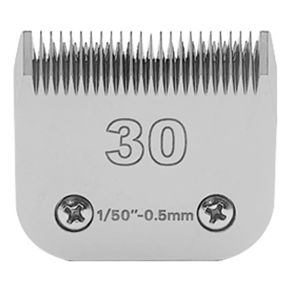 Lama in ceramica per tosatrice per cani da compagnia, compatibile con dimensioni Andis 30 lunghezza di taglio 1/50 "(0.5mm), compatibile con Oster A5,Wahl KM