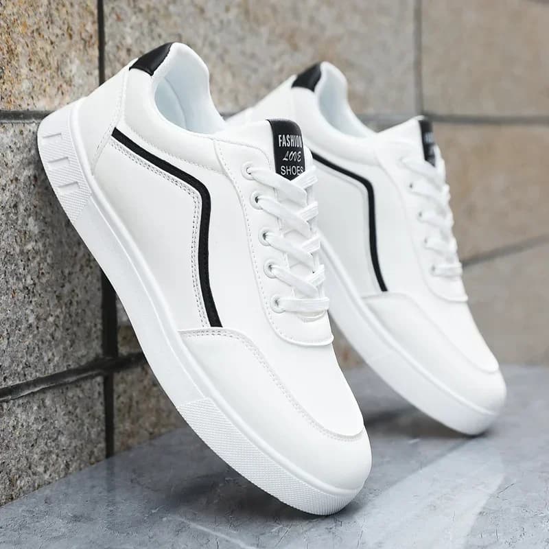 High Quality Men's Leather Casual Sneakers Comfortable Man Classic White Shoes Outdoor Walking Shoe Male Shoes Zapatos De Hombre