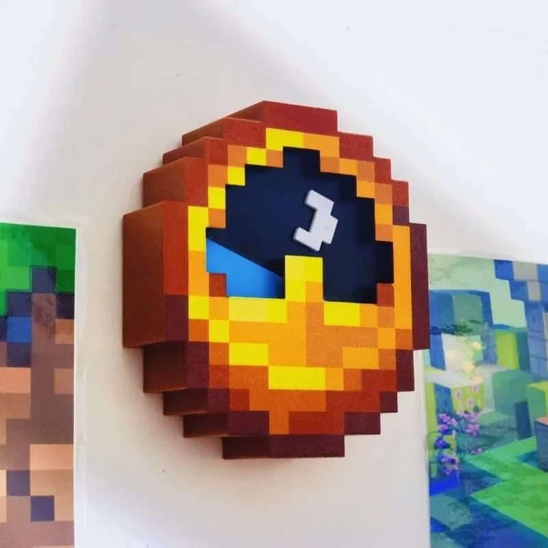 Wall clock Peripheral game anime Quartz watch Digital wall clock Cartoon House Living room Decorating bedroom Gifts