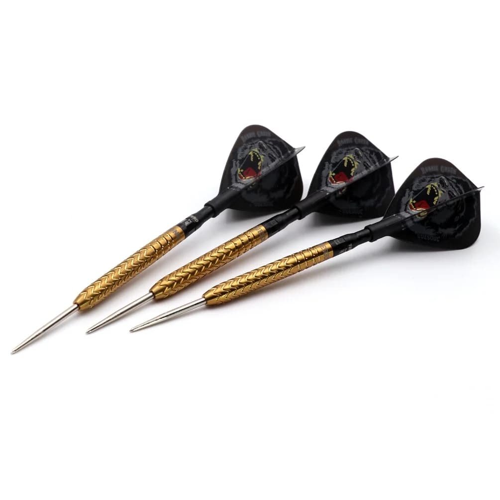 CUESOUL Robbie 'KONG' Set di freccette verdi da 22/24 g Freccette con punta in acciaio al tungsteno al 90%