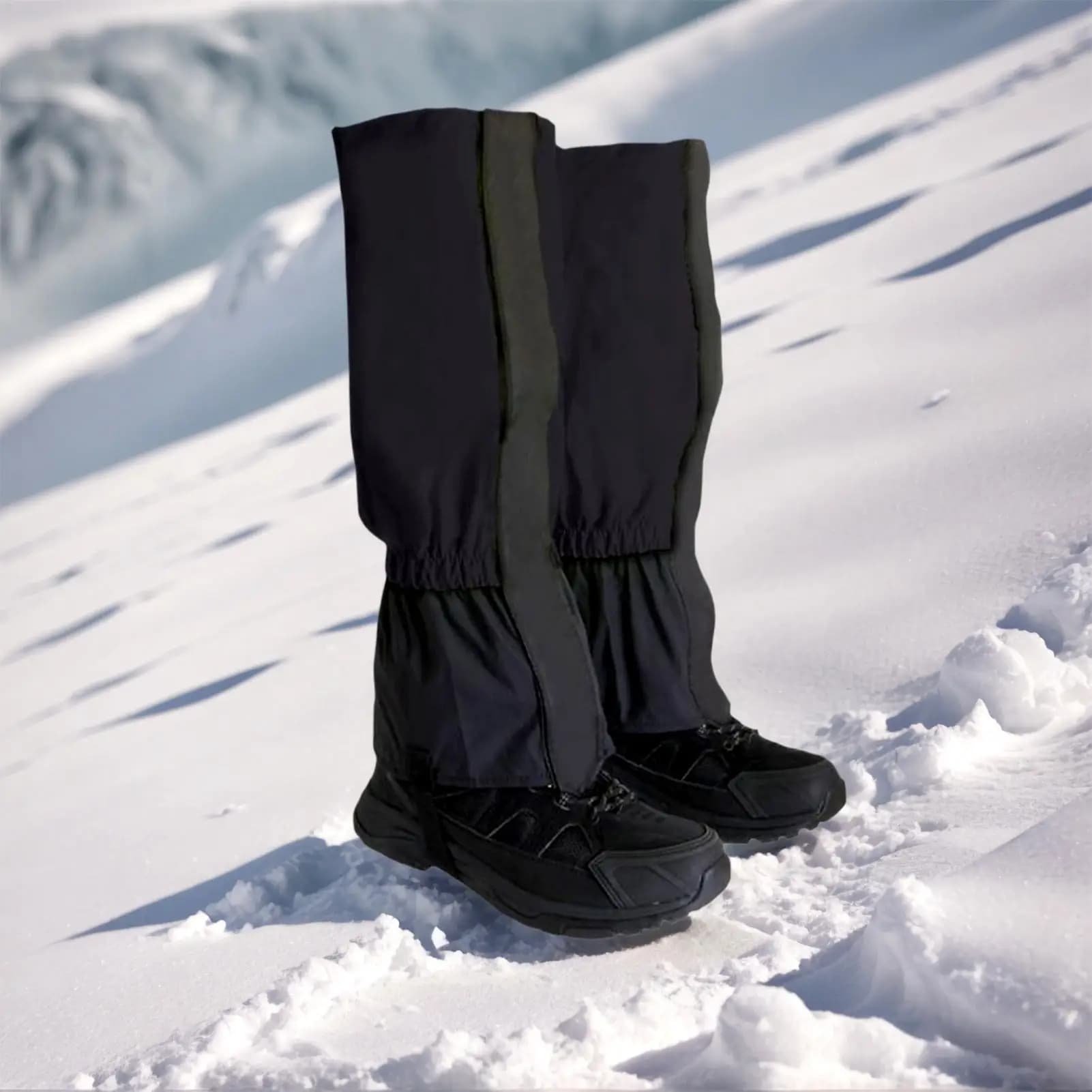 Ghette per stivali Scarponi da trekking impermeabili in 2 pezzi Ghette antipioggia Attrezzatura da esterno Protezione per polpacci per Trail Adventure Viaggi Giardinaggio