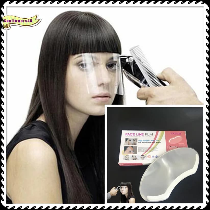 50pcs Disposable Hairdressing Eye Mask Anti-droplet Clear Transparent Eye Shield Kit Face Eye Protective Mask,Dust Protection