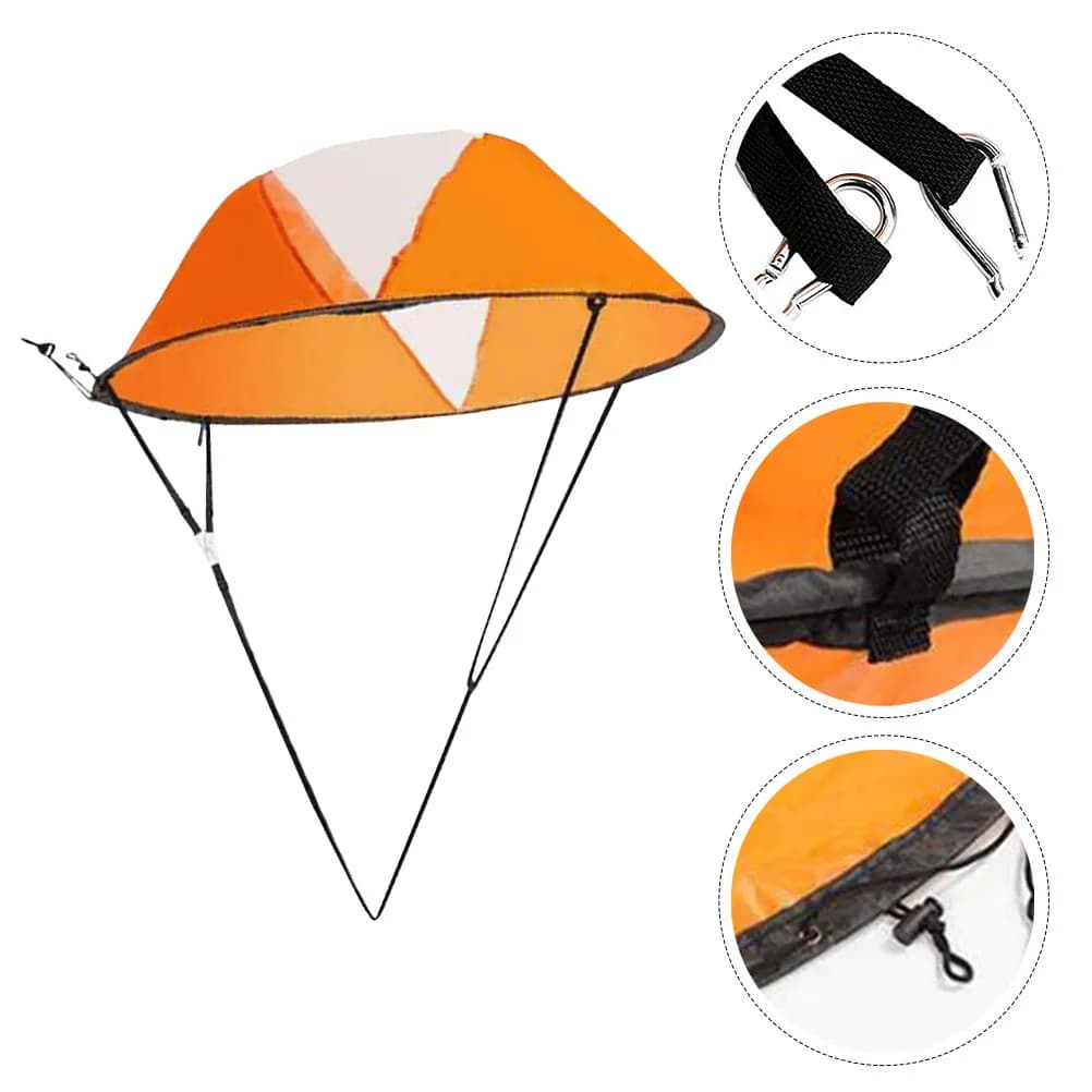 Foldable Kayak Sail 108cm, Popup Wind Paddle for Canoe Kayaking, Portable Downwind Boat Sail with Clear Window for Outdoor Water