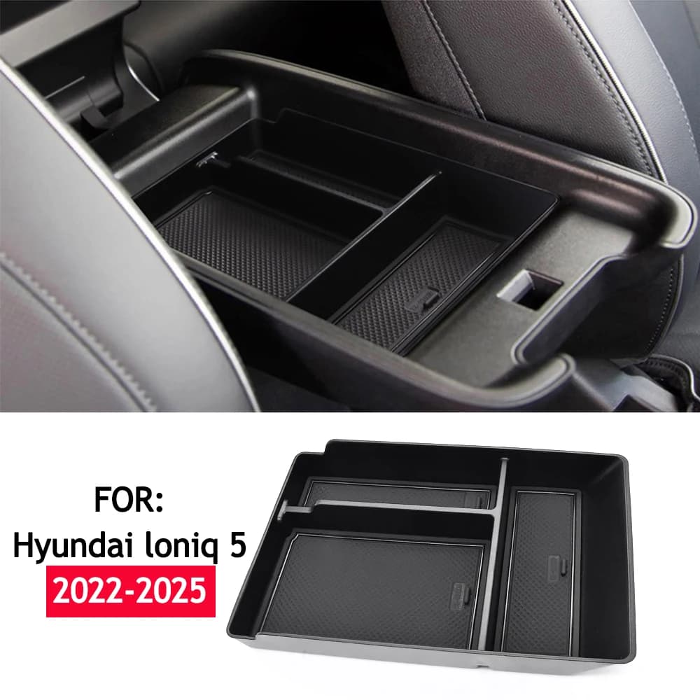 Auto Bracciolo Centrale Scatola di Immagazzinaggio per Hyundai IONIQ 5 2022 2023 2024 2025 Console Centrale Vassoio Organizzatore Riordino Accessori Auto