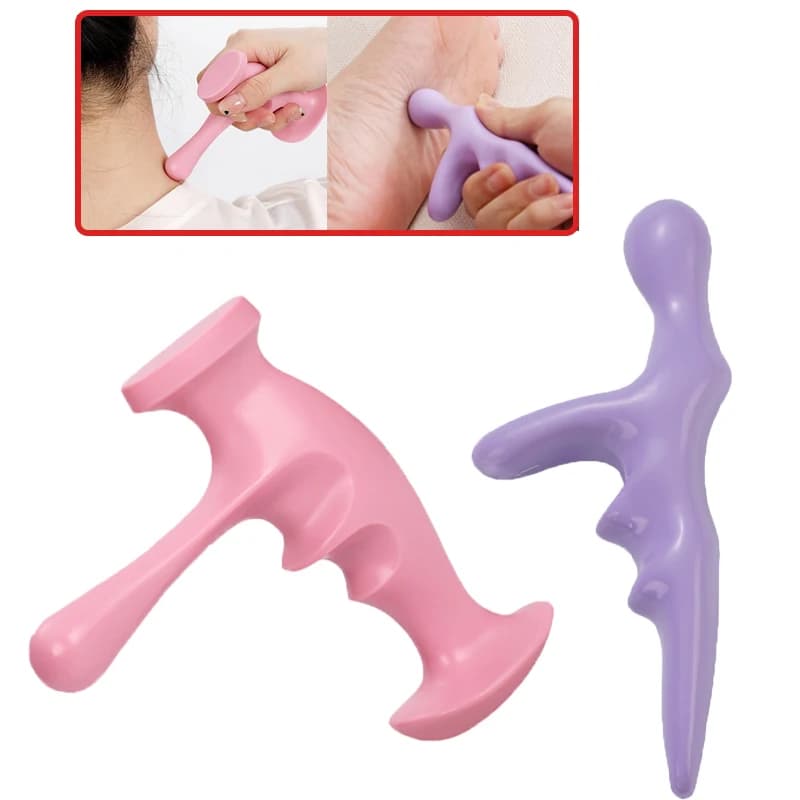 T-shaped massager Pollice Dito Pressa Trigger Point Massage Manual Relaxed All Body Deep Portable Reflexology Tool
