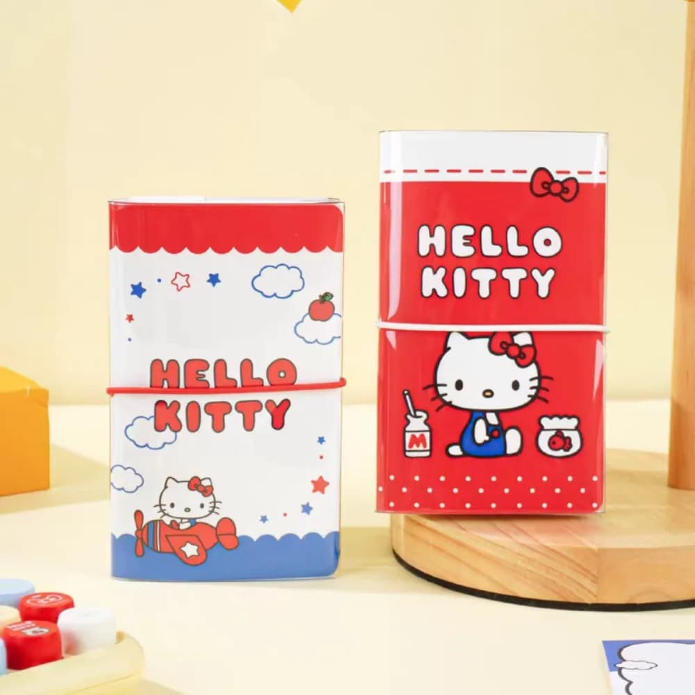 Autentici quaderni portatili Sanrio Hello Kitty A7 con copertina impermeabile in PVC, agenda, diario, album, cancelleria per ragazze, regali