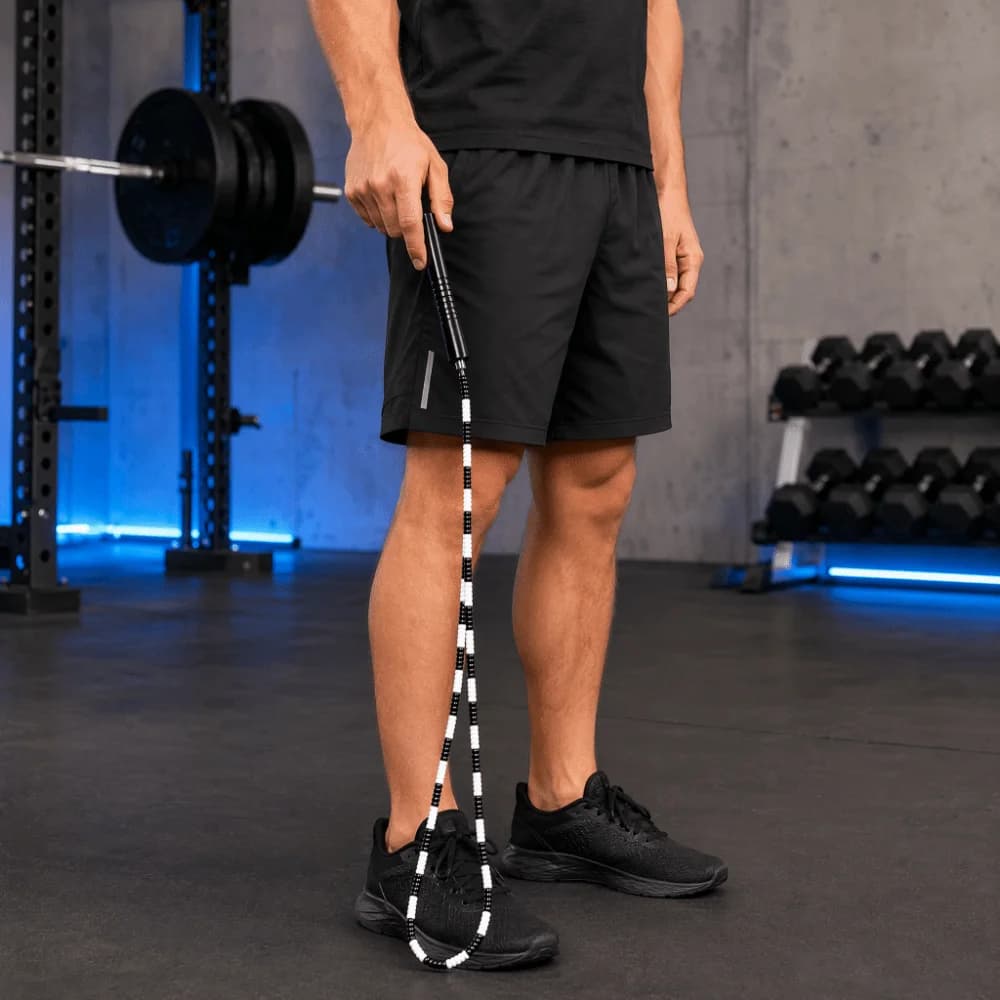 Durable Adjustable Length Adjustable Jump Rope PVC Lightweight Skipping Rope Compact Design Beaded Jump Rope For Workout