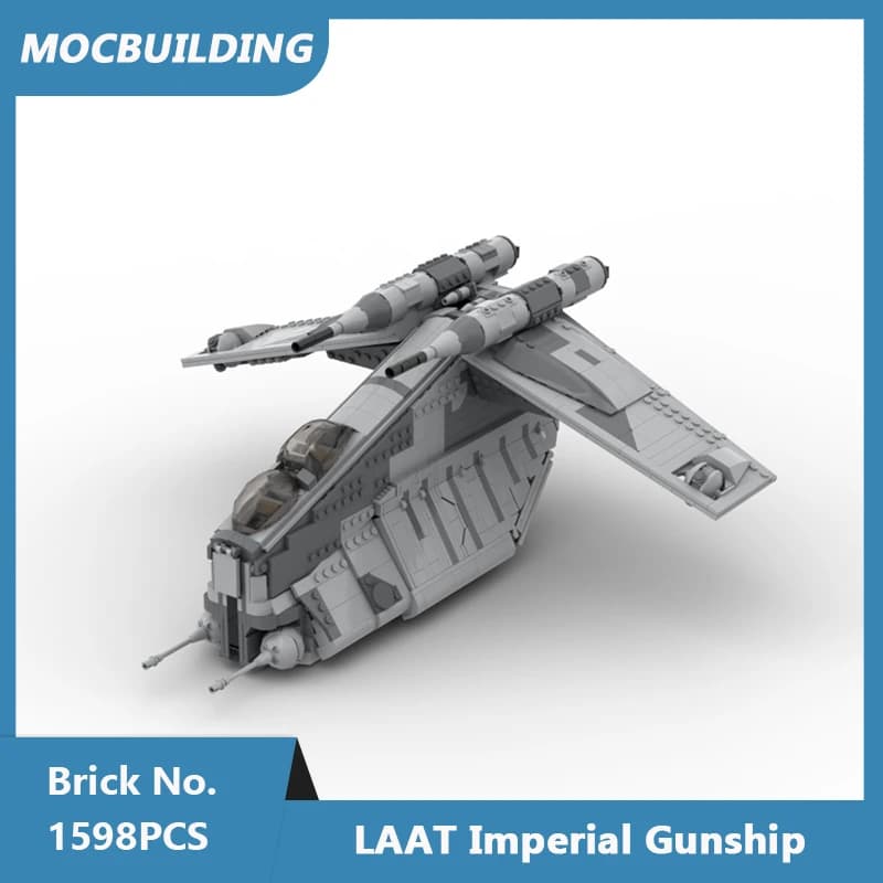 MOC Building Blocks Imperial Gunship Model DIY Assemble Bricks Space Collection Display Educational Creative Toys Gifts 1598PCS