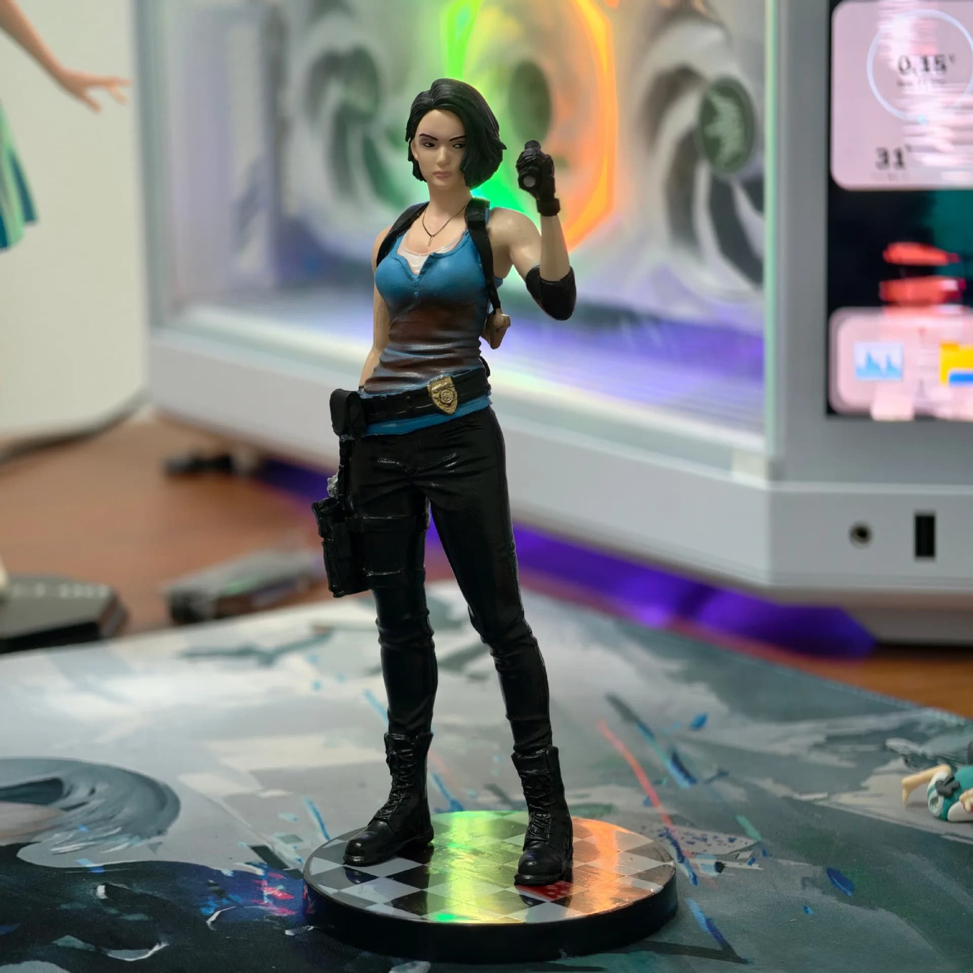 Statuetta di Jill Valentine, Figurine di Leon·S·Kennedy, Modellini Anime da Collezione, Statua Decorativa da Scrivania, Giocattoli, Regali di Compleanno