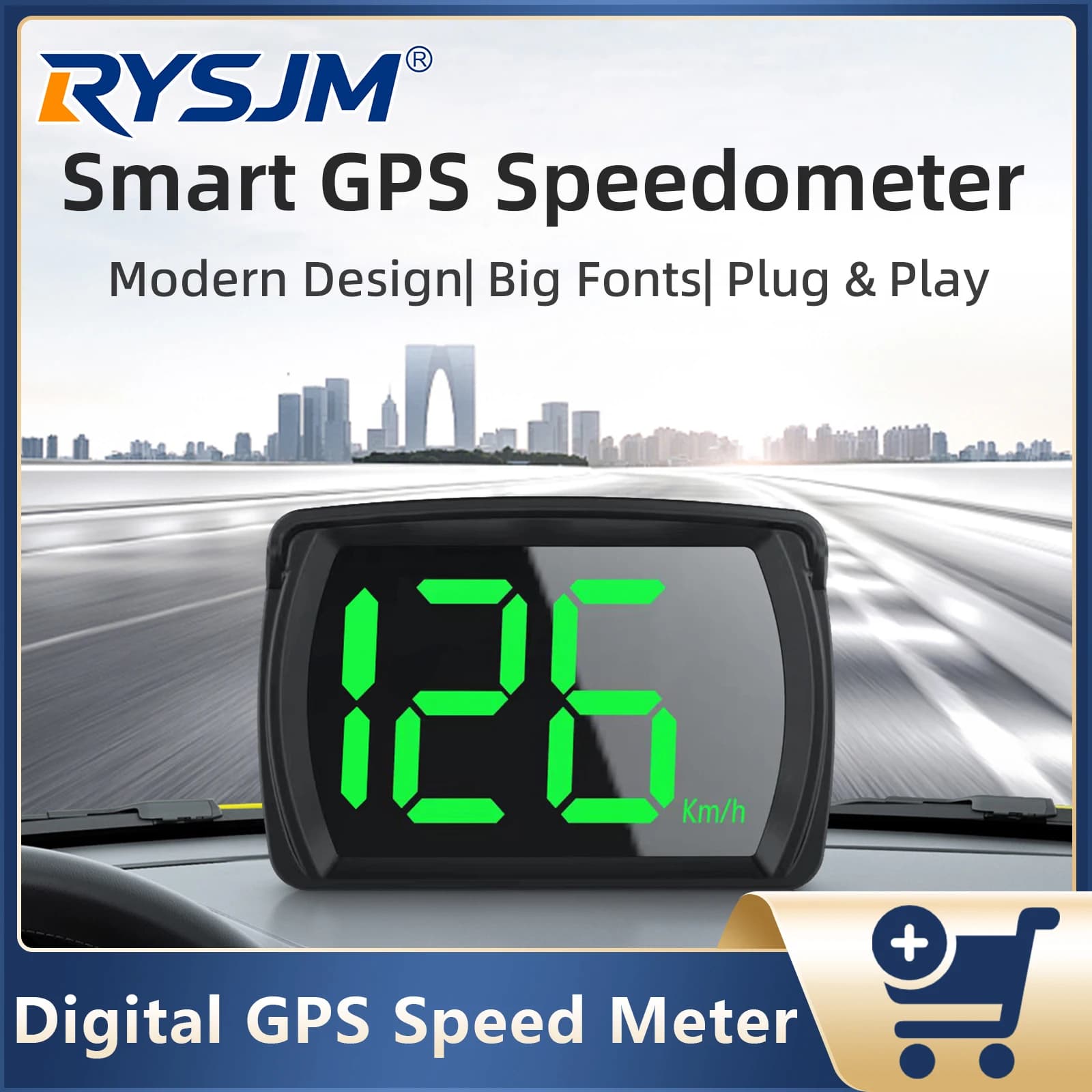 Y03 Car GPS KMH/MPH Speed Gauge Meter Digital Head Up Display Speed Projector For All Cars Plug and Play Car Accessories