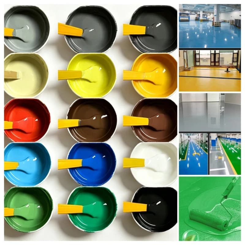 500g Three-in-one Water-based Epoxy Floor Paint Household Factory Workshop Cement Floor Beautification Renovation Paint