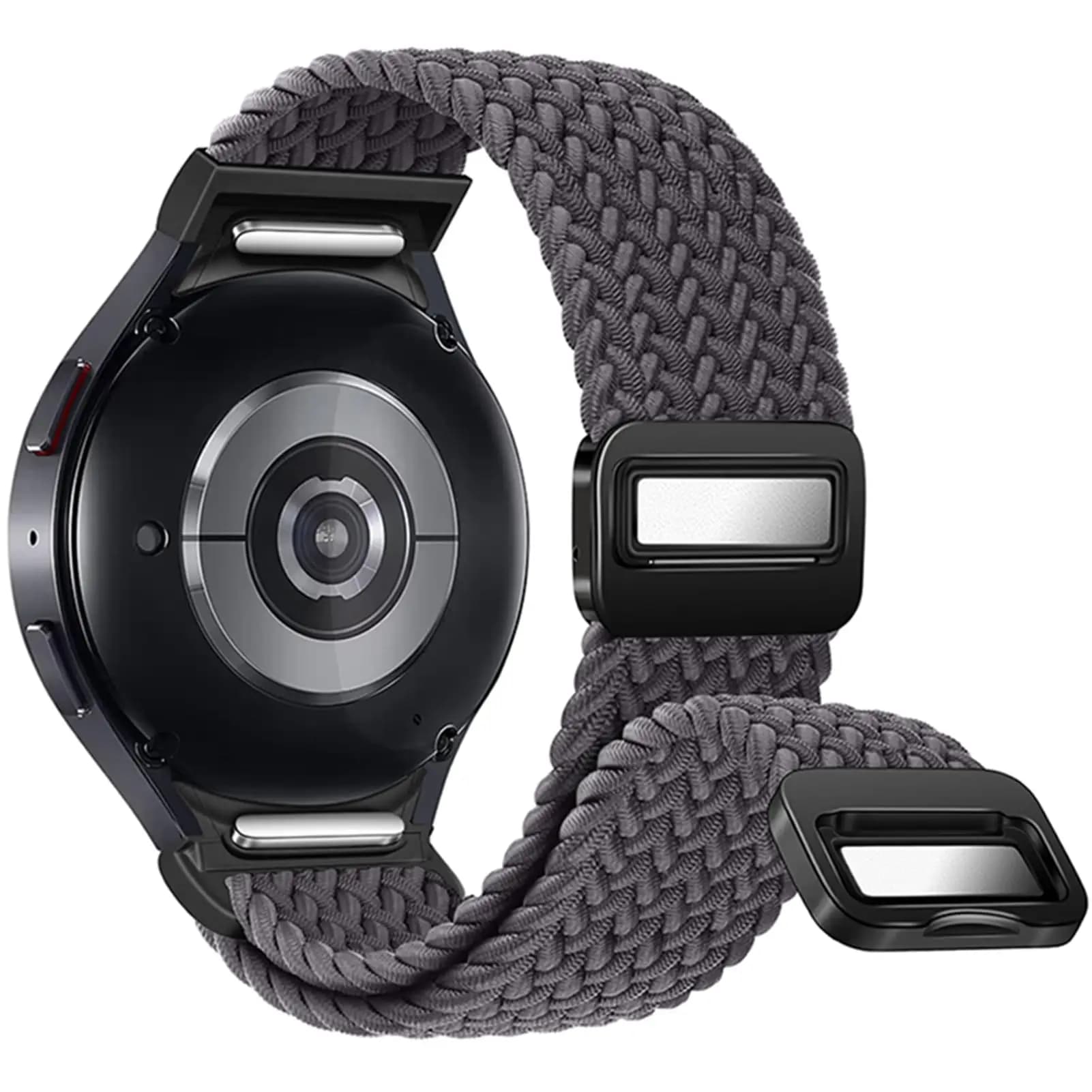 Cinturino senza spazi vuoti per Samsung Galaxy Watch 7 6 4 classic/5 pro 47mm 44mm 40mm Bracciale magnetico con anello singolo intrecciato Cinturino Galaxy watch6