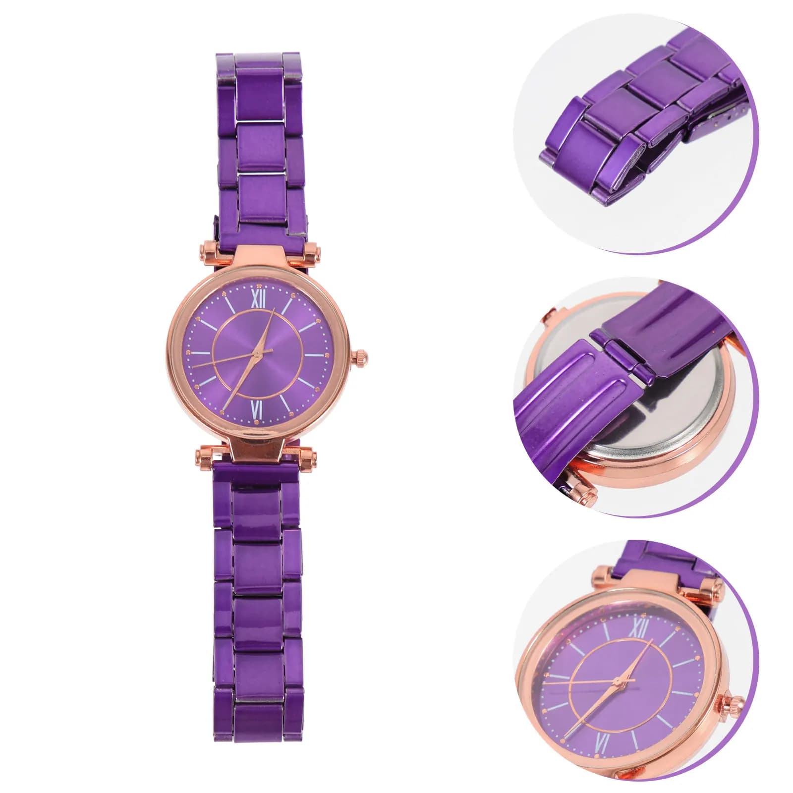 Orologio da donna al quarzo con cinturino in acciaio, alla moda, semplice, per affari, tempo libero, uso quotidiano, leggero, elegante, orologio da polso, regalo per donna