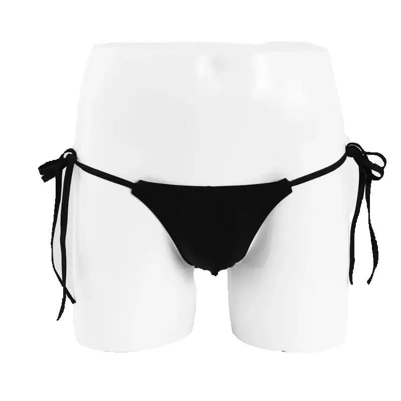 Sexy String Bikini Intimo Uomo Cravatta laterale Costume da bagno Vita bassa Mutande Fasciatura Micro U Custodia convessa Perizoma Calzoncillos Hombre