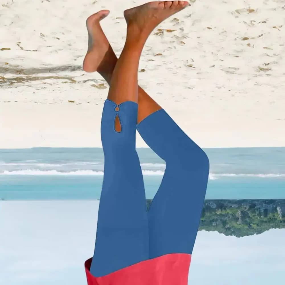 Pantaloni Capri da Yoga per Donna a Vita Alta, Leggings Elasticizzati e Compressivi per Allenamento, Corsa, Yoga e Viaggi